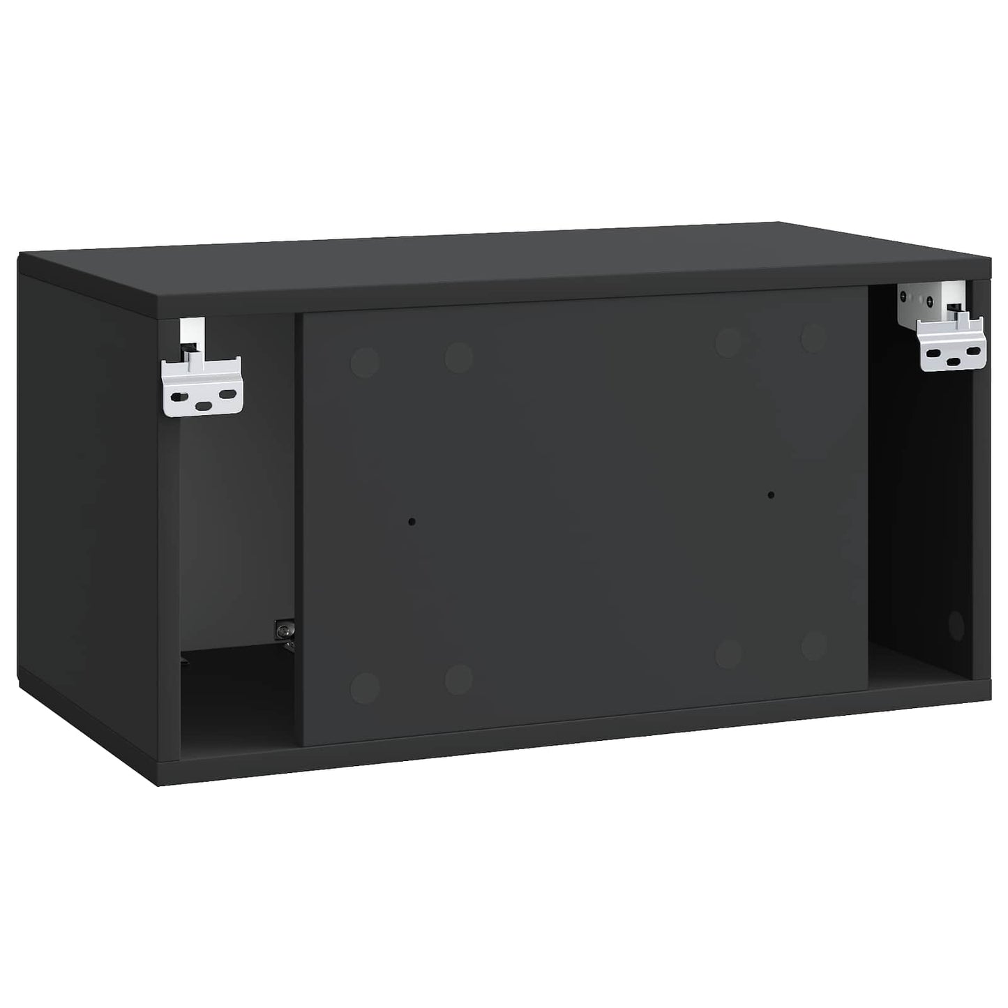 Mobile Porta TV da Muro Nero 59,5 x 31 x 30 cm