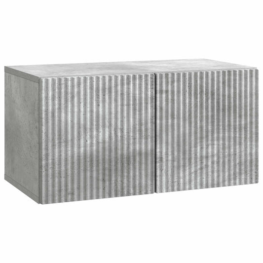 Mobile Porta TV da Muro Grigio Cemento 59,5 x 31 x 30 cm