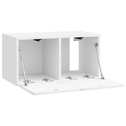 Mobile Porta TV da Muro Bianco Lucido 59,5 x 31 x 30 cm | homemem39