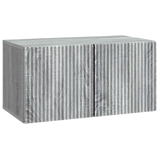 Mobile Porta TV da Muro Grigio Sonoma 59,5 x 31 x 30 cm