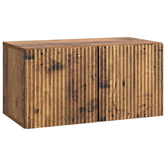 Mobile Porta TV da Muro Legno antico 59,5 x 31 x 30 cm