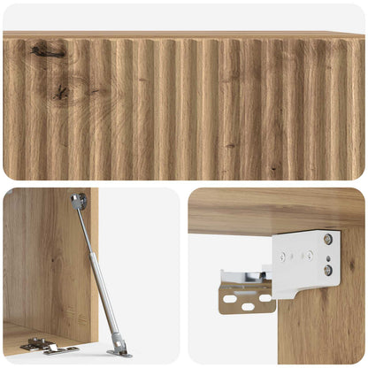 Mobile Porta TV da Muro Rovere Artigianale 59,5 x 31 x 30 cm | homemem39