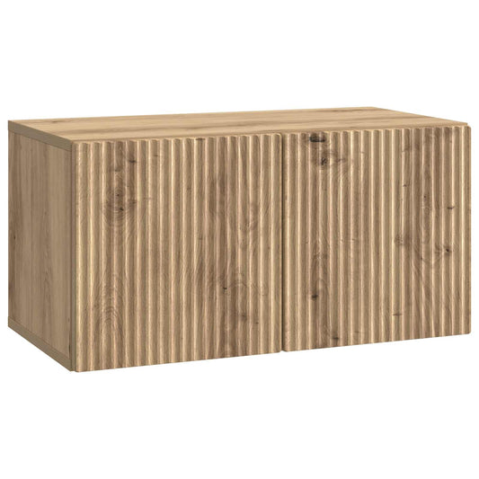 Mobile Porta TV da Muro Rovere Artigianale 59,5 x 31 x 30 cm