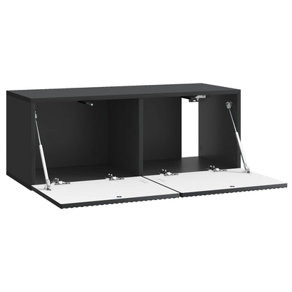 Mobile Porta TV da Muro Nero 78,5 x 31 x 30 cm | homemem39