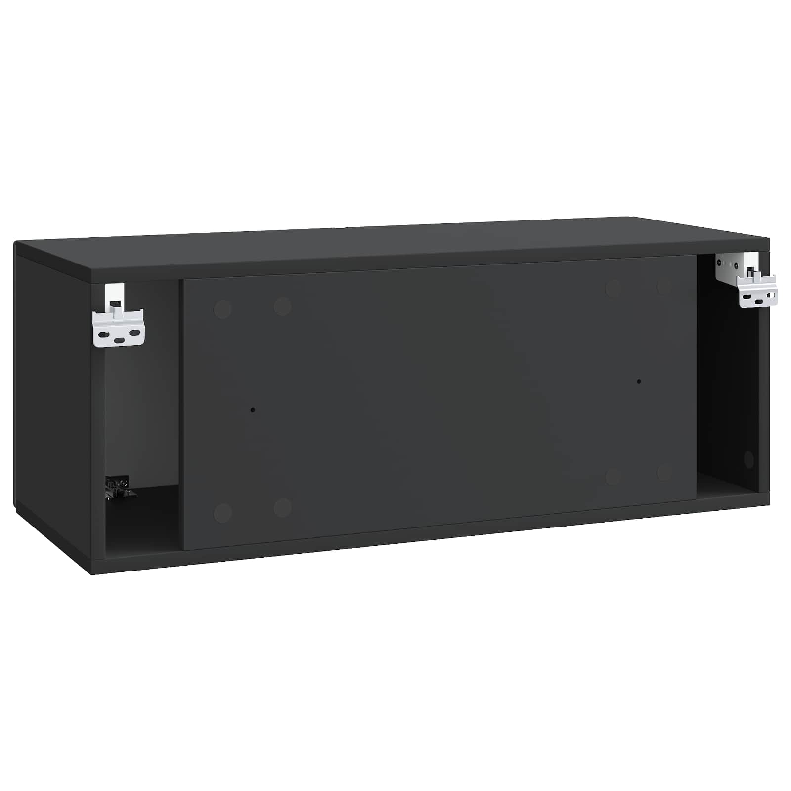 Mobile Porta TV da Muro Nero 78,5 x 31 x 30 cm | homemem39