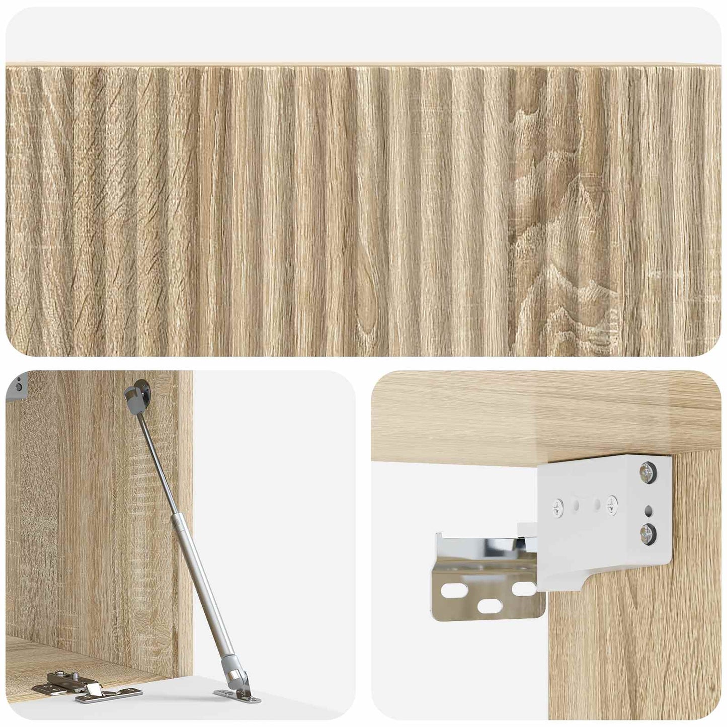 Mobile Porta TV da Muro Rovere Sonoma 78,5 x 31 x 30 cm