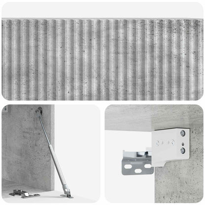 Mobile Porta TV da Muro Grigio Cemento 78,5 x 31 x 30 cm | homemem39