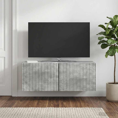 Mobile Porta TV da Muro Grigio Cemento 78,5 x 31 x 30 cm