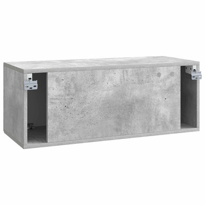 Mobile Porta TV da Muro Grigio Cemento 78,5 x 31 x 30 cm