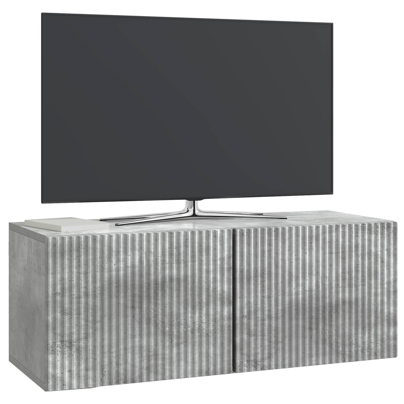 Mobile Porta TV da Muro Grigio Cemento 78,5 x 31 x 30 cm | homemem39