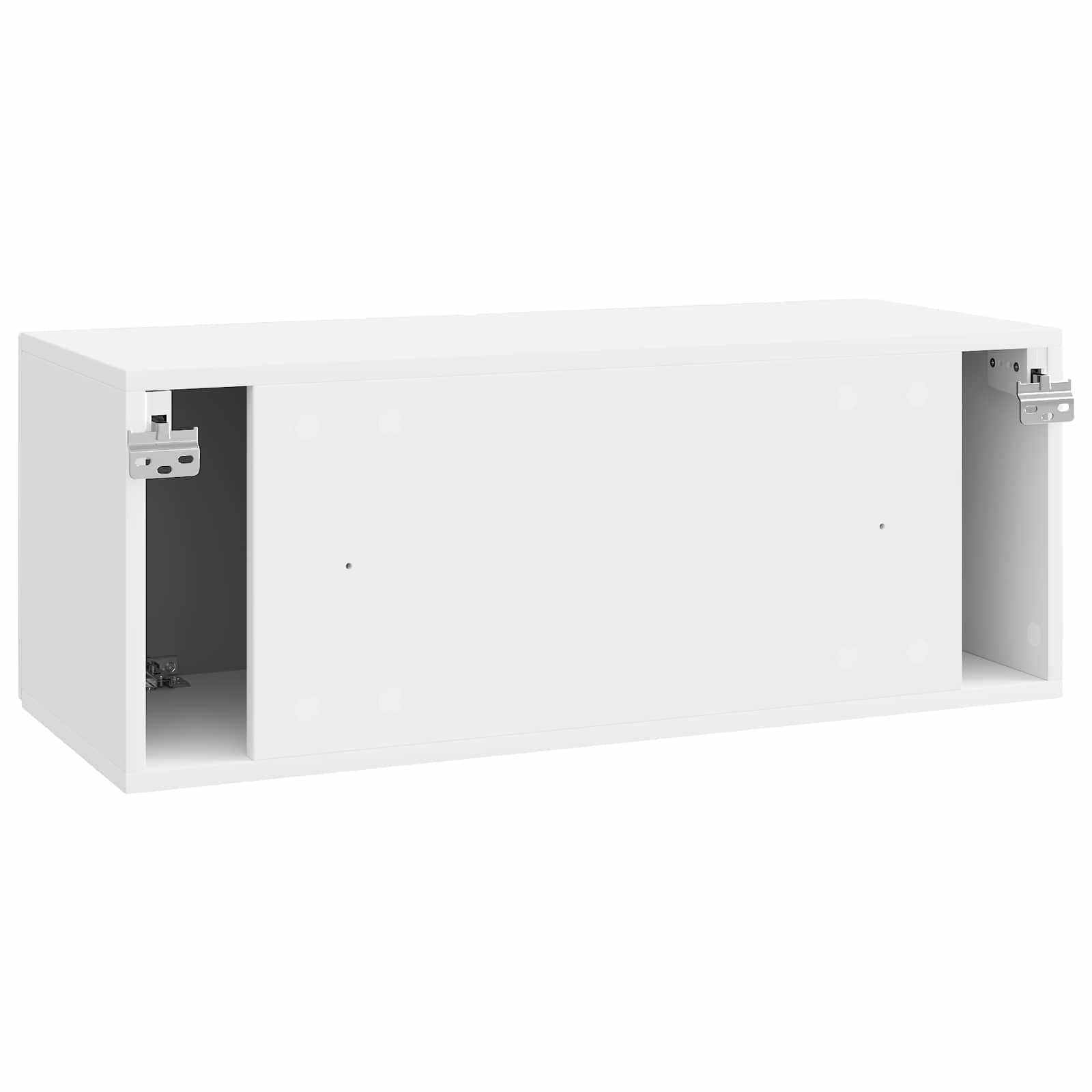 Mobile Porta TV da Muro Bianco Lucido 78,5 x 31 x 30 cm | homemem39