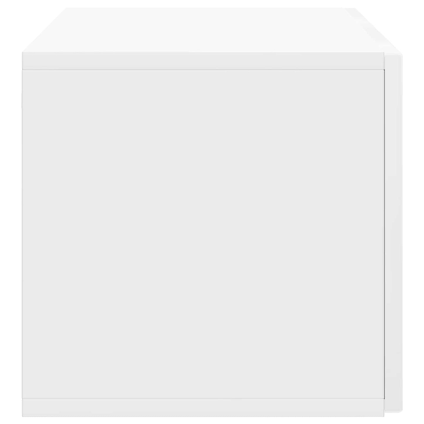 Mobile Porta TV da Muro Bianco Lucido 78,5 x 31 x 30 cm | homemem39
