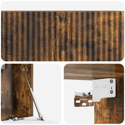 Mobile Porta TV da Muro Rovere Fumo 78,5 x 31 x 30 cm | homemem39
