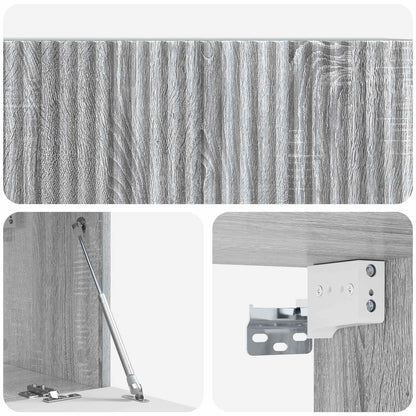 Mobile Porta TV da Muro Grigio Sonoma 78,5 x 31 x 30 cm | homemem39