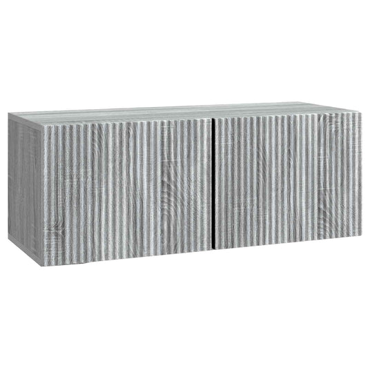 Mobile Porta TV da Muro Grigio Sonoma 78,5 x 31 x 30 cm