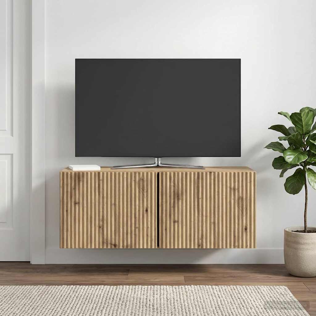 Mobile Porta TV da Muro 78,5 x 31 x 30 cm Rovere Artigianale
