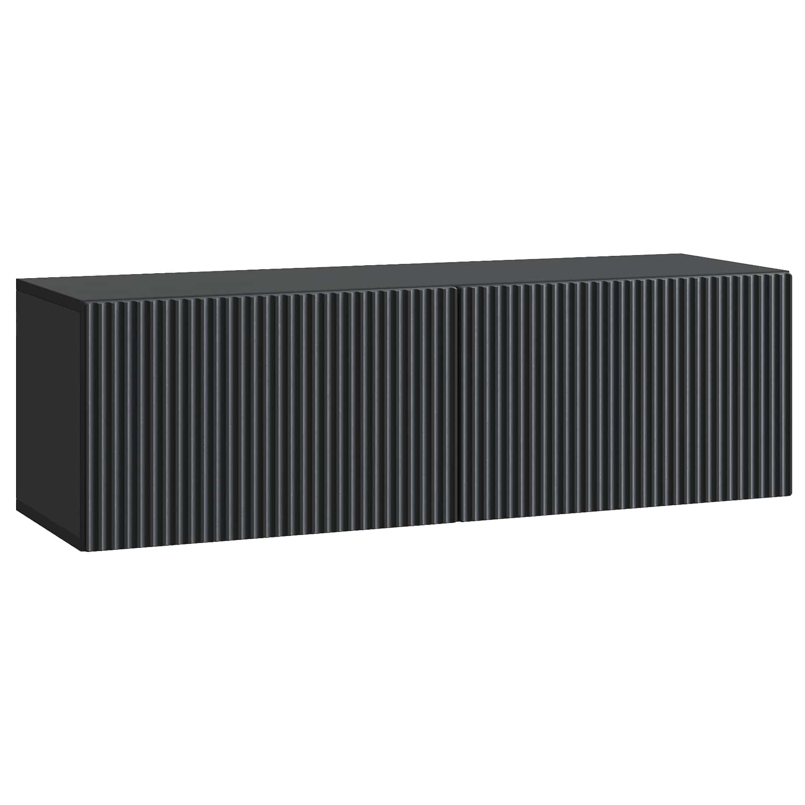 Mobile Porta TV da Muro Montaggio a parete Nero 98 x 31 x 30 cm | homemem39