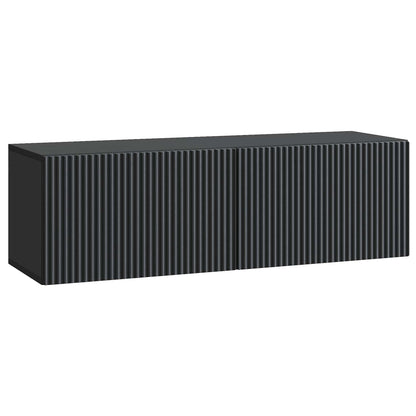 Mobile Porta TV da Muro Montaggio a parete Nero 98 x 31 x 30 cm | homemem39