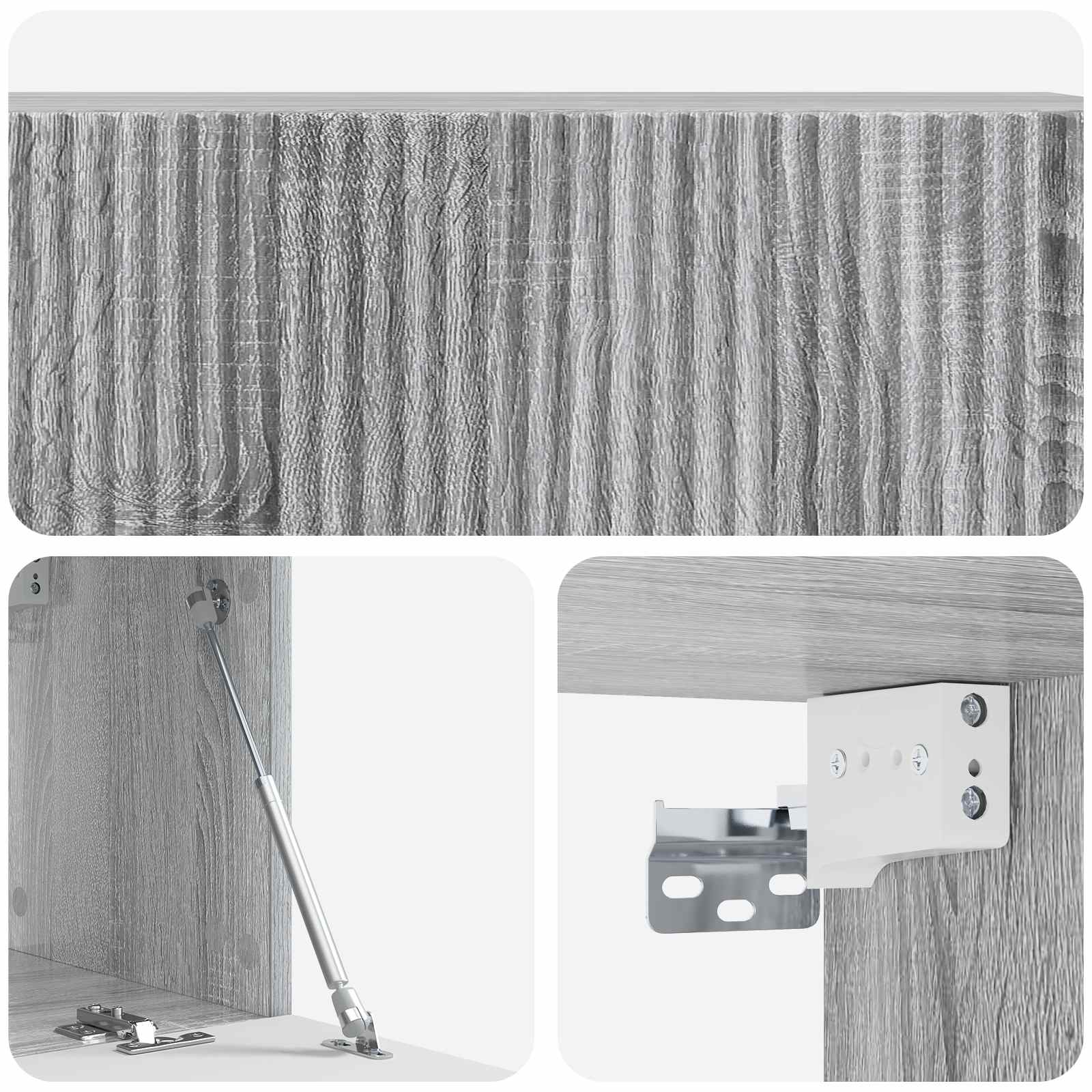 Mobile Porta TV da Muro Grigio Sonoma 98 x 31 x 30 cm | homemem39