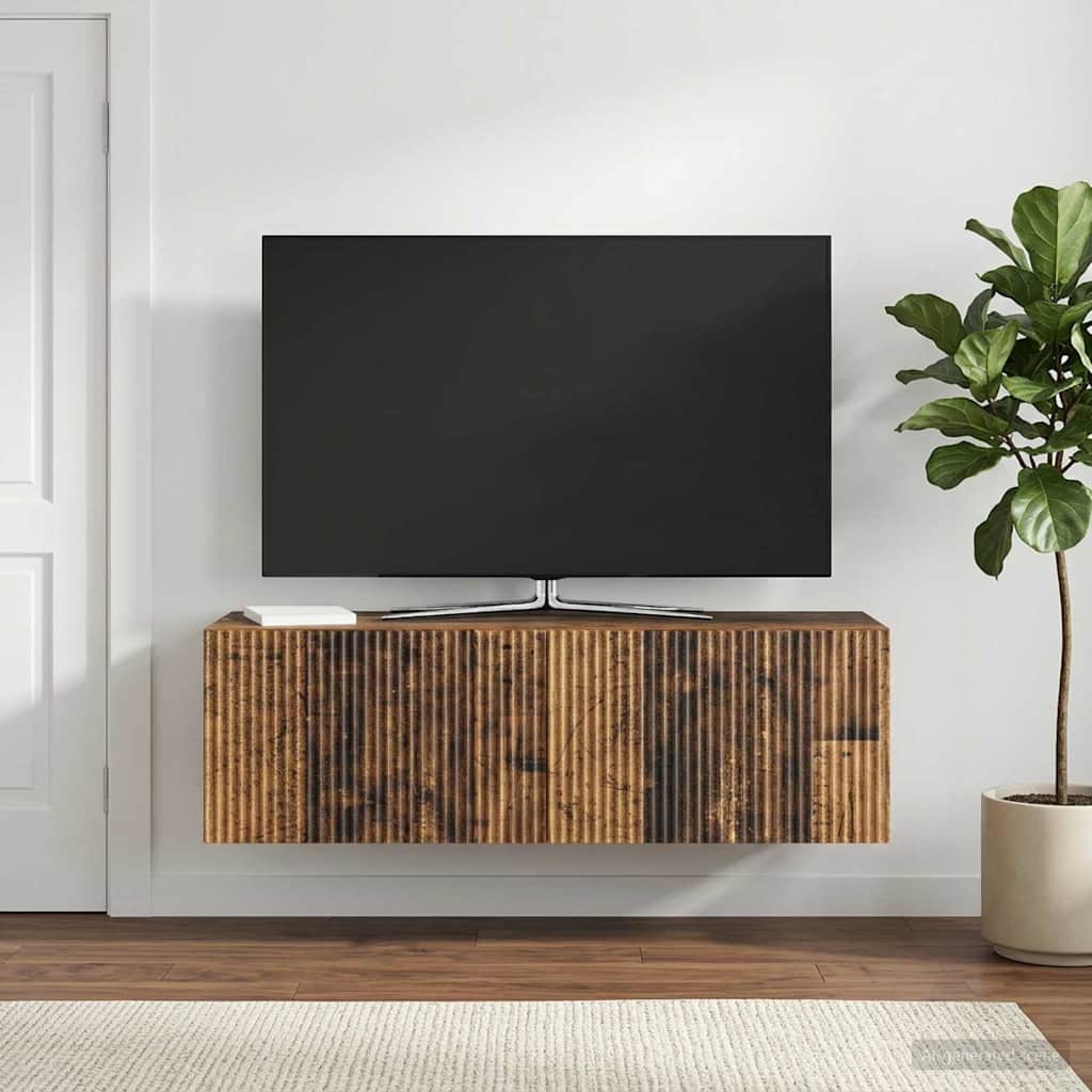 Mobile Porta TV da Muro Legno antico 98 x 31 x 30 cm
