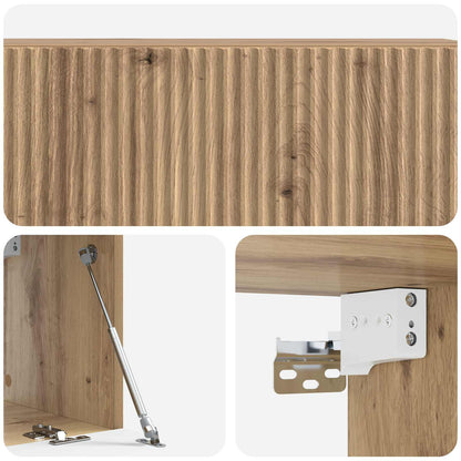 Mobile Porta TV da Muro Rovere Artigianale 98 x 31 x 30 cm | homemem39
