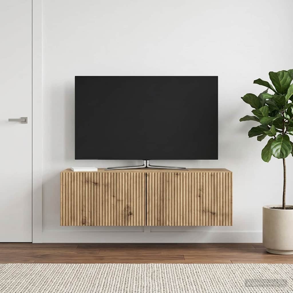 Mobile Porta TV da Muro 98 x 31 x 30 cm Rovere Artigianale