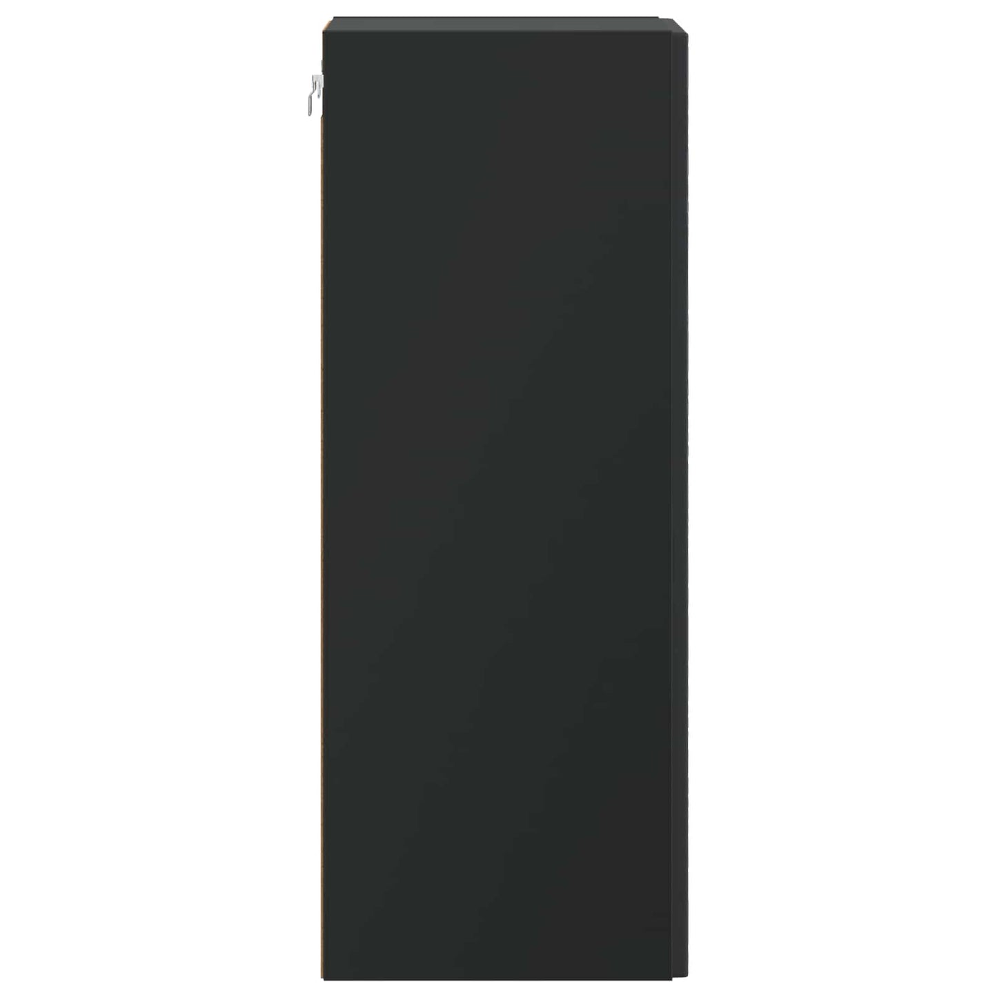 Mobiletto a muro Nero 66 x 34,5 x 90 cm Legno ingegnerizzato