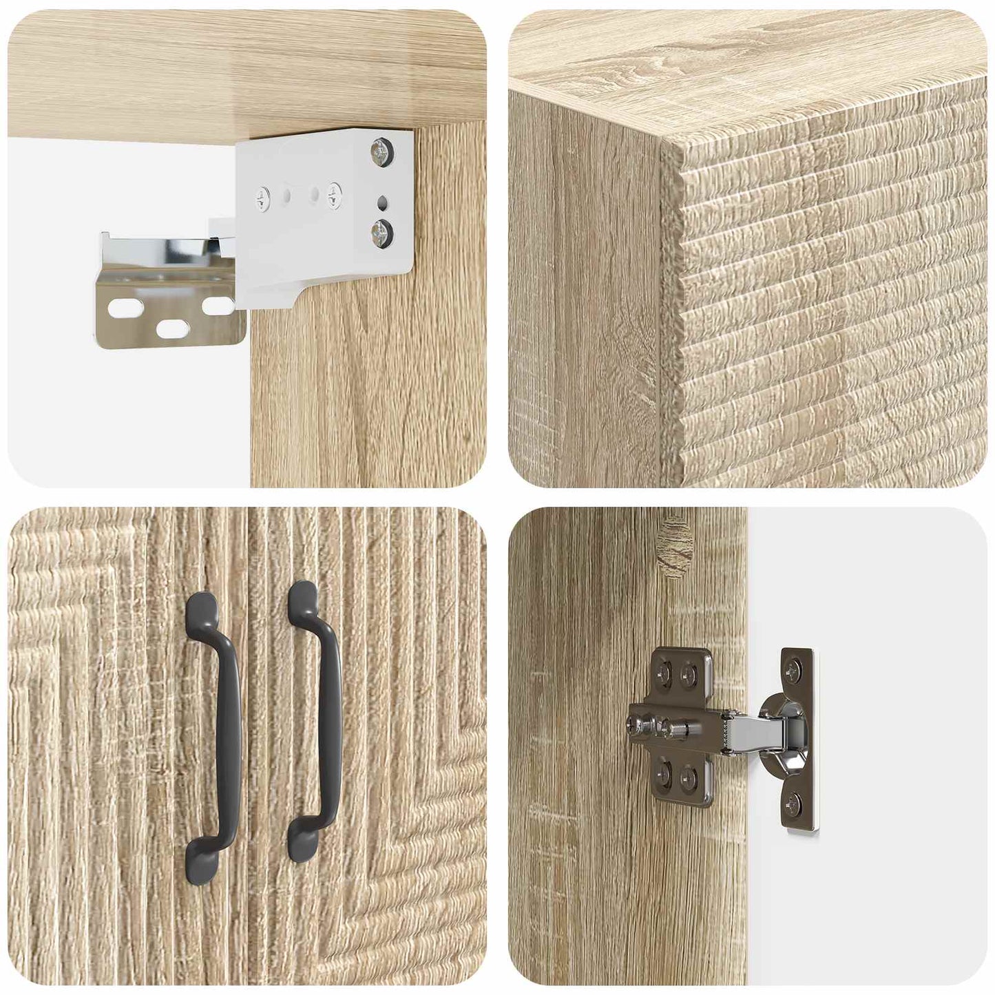 Mobiletto a muro Rovere Sonoma 66 x 34,5 x 90 cm | homemem39