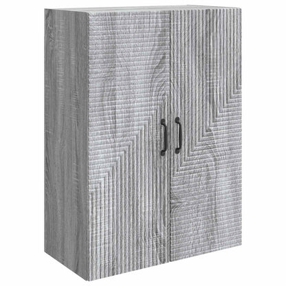 Mobiletto a muro Sonoma grigio 66 x 34,5 x 90 cm