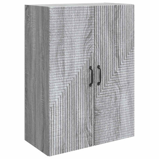 Mobiletto a muro Sonoma grigio 66 x 34,5 x 90 cm