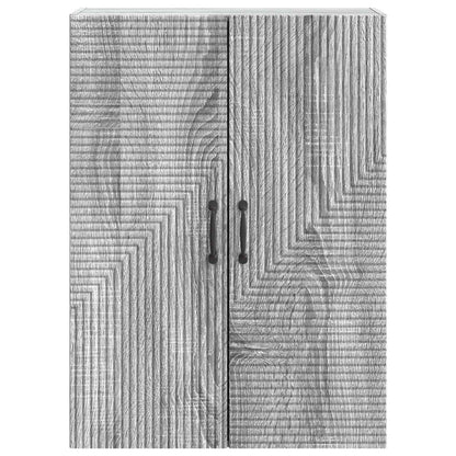 Mobiletto a muro Sonoma grigio 66 x 34,5 x 90 cm