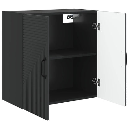 Mobiletto a muro Nero 59 x 31 x 60 cm Legno ingegnerizzato | homemem39