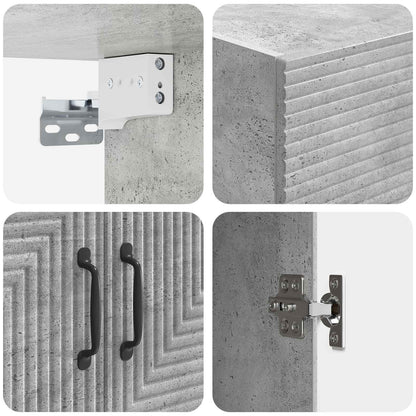 Mobiletto a muro Grigio Cemento 59 x 31 x 60 cm | homemem39