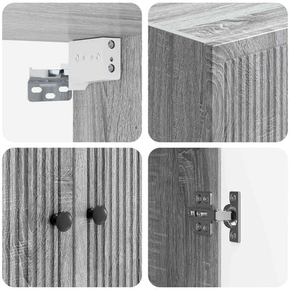 Mobiletto a muro Sonoma grigio 59 x 31 x 60 cm | homemem39