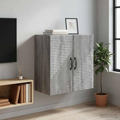 Mobiletto a muro Sonoma grigio 59 x 31 x 60 cm