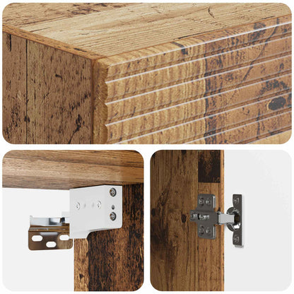 Mobiletto a muro Legno antico 33 x 34,5 x 90 cm | homemem39