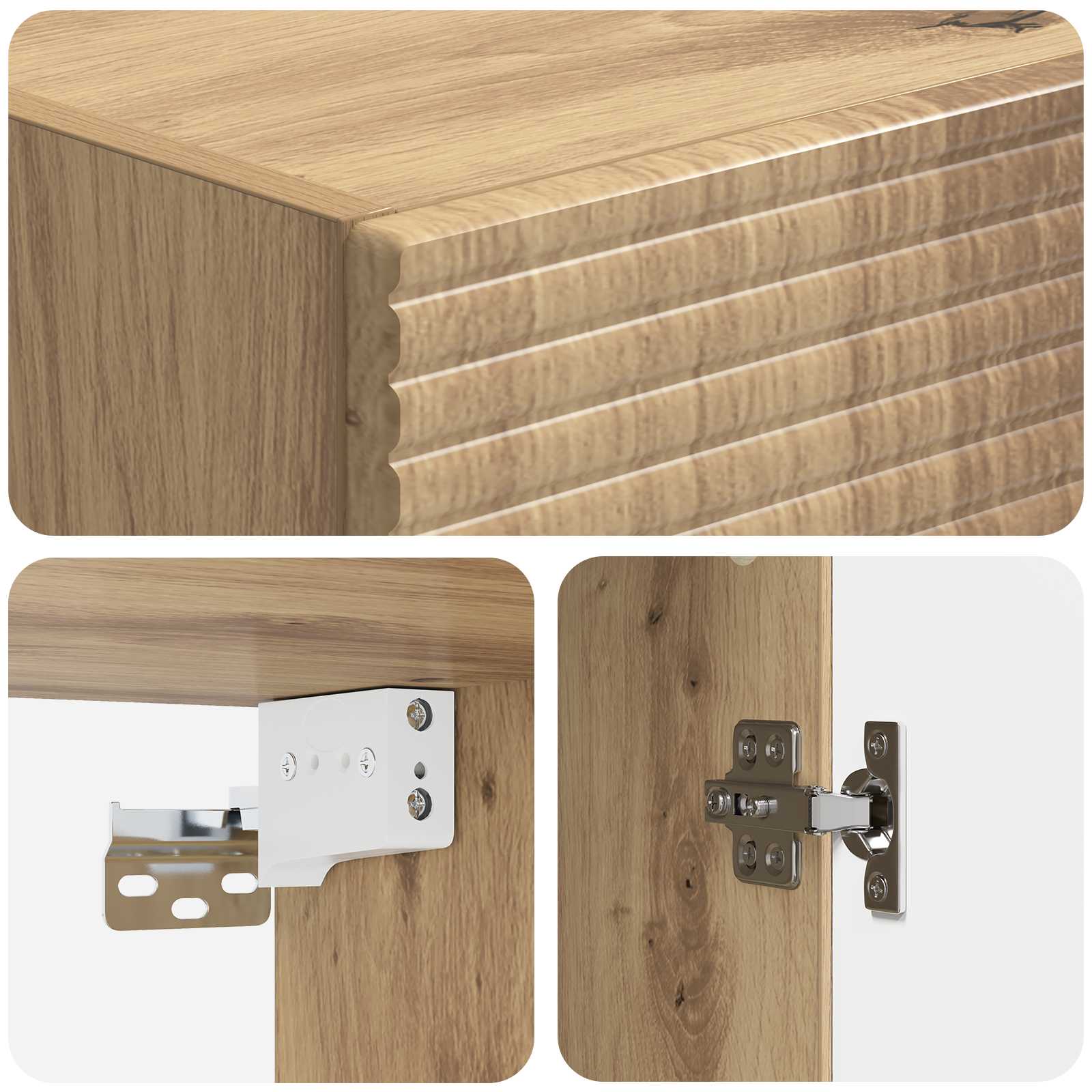Mobiletto a muro Rovere Artigianale 33 x 34,5 x 90 cm | homemem39