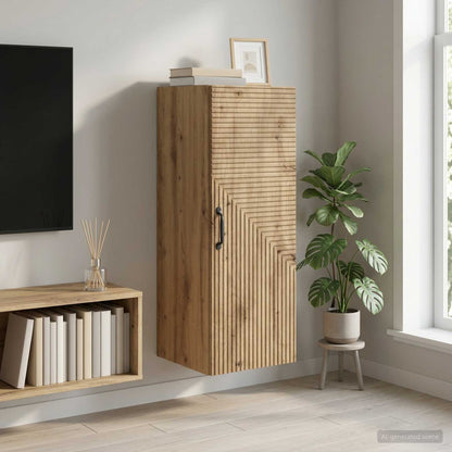 Mobiletto a muro 33 x 34,5 x 90 cm Legno ingegnerizzato | homemem39