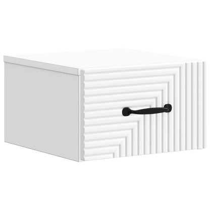 Mobiletto da notte a muro 2 pcs Bianco 34,5 x 33 x 20 cm | homemem39