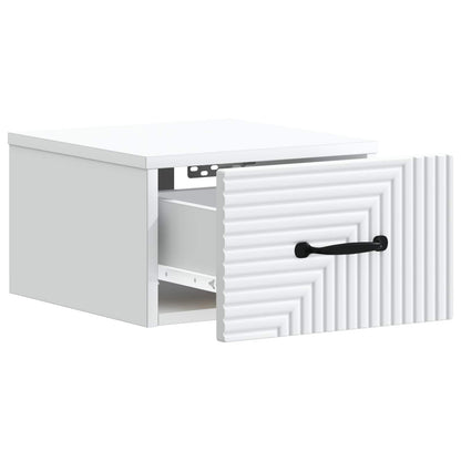 Mobiletto da notte a muro 2 pcs Bianco 34,5 x 33 x 20 cm | homemem39
