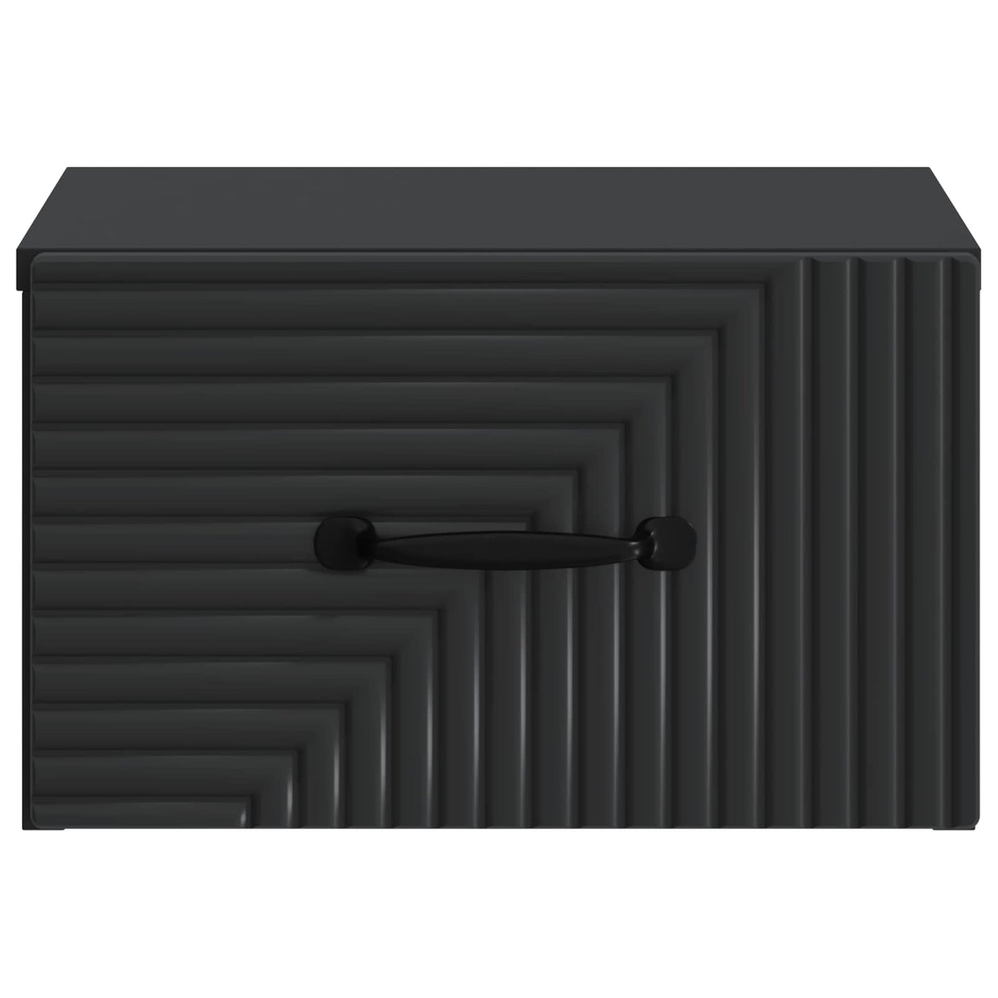 Mobiletto da notte a muro 2 pcs Nero 34,5 x 33 x 20 cm | homemem39