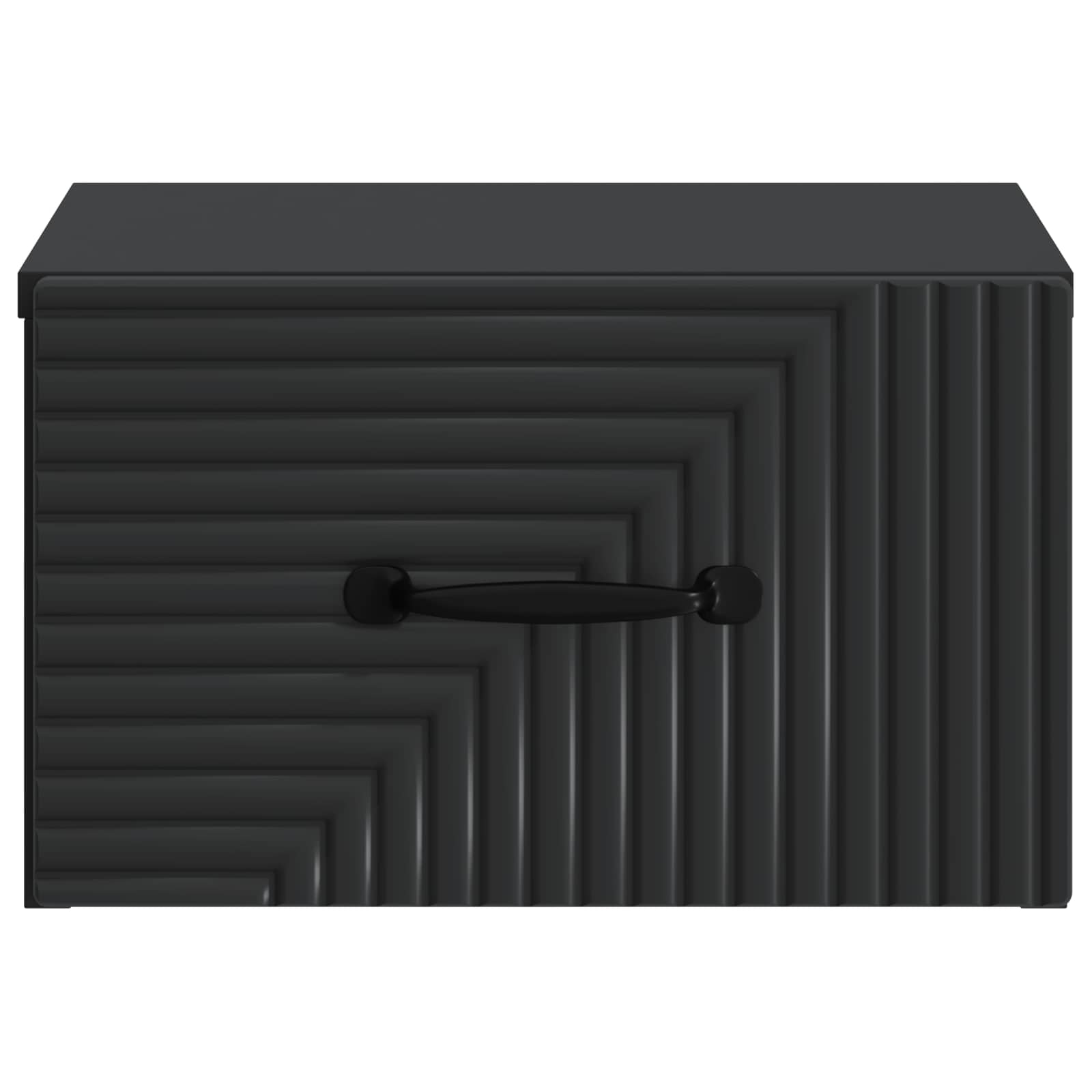 Mobiletto da notte a muro 2 pcs Nero 34,5 x 33 x 20 cm | homemem39