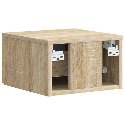 Mobiletto da notte a muro Rovere Sonoma 34,5 x 33 x 20 cm | homemem39
