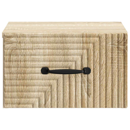 Mobiletto da notte a muro Rovere Sonoma 34,5 x 33 x 20 cm | homemem39