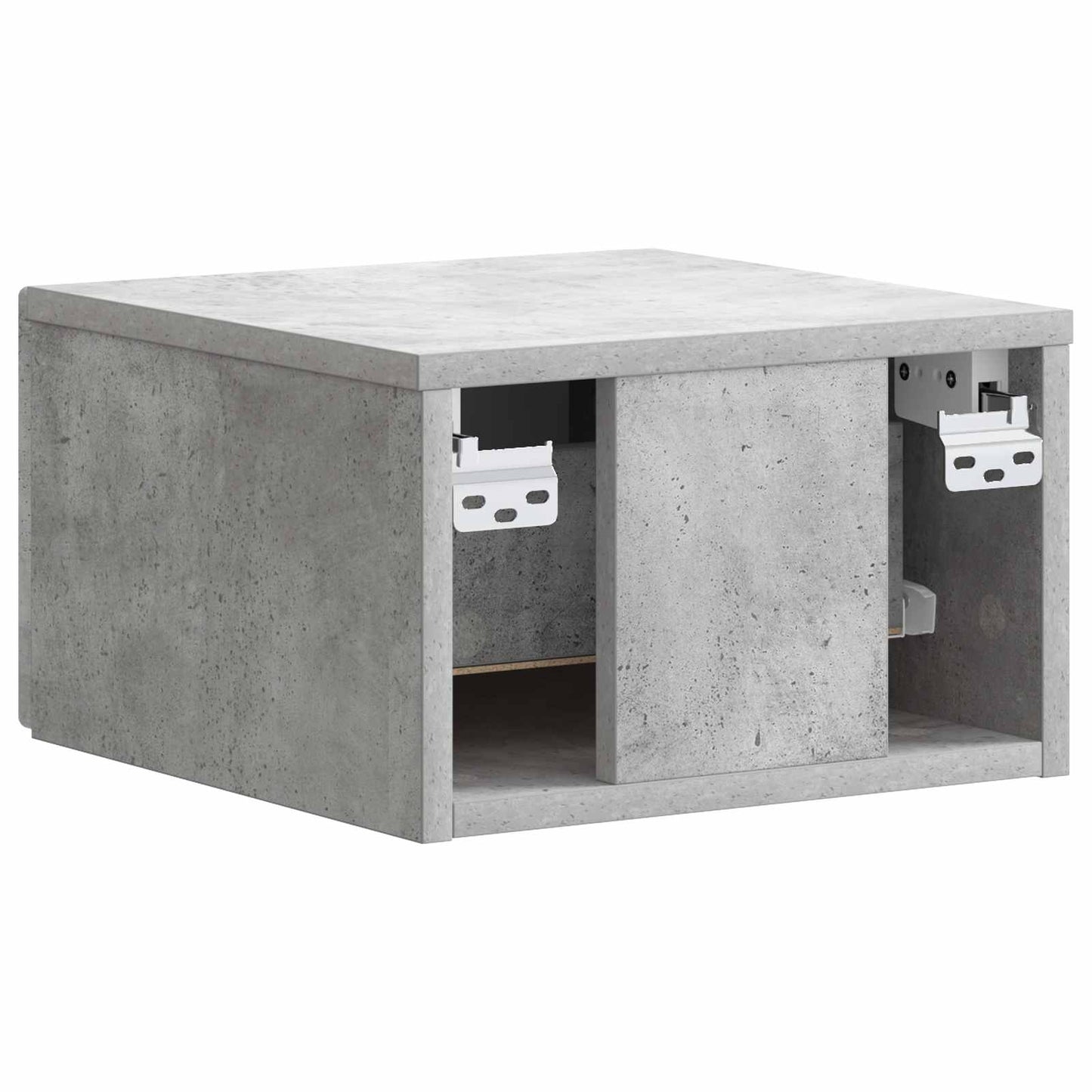 Mobiletto da notte a muro Grigio Cemento 34,5 x 33 x 20 cm | homemem39