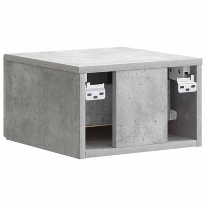 Mobiletto da notte a muro Grigio Cemento 34,5 x 33 x 20 cm | homemem39