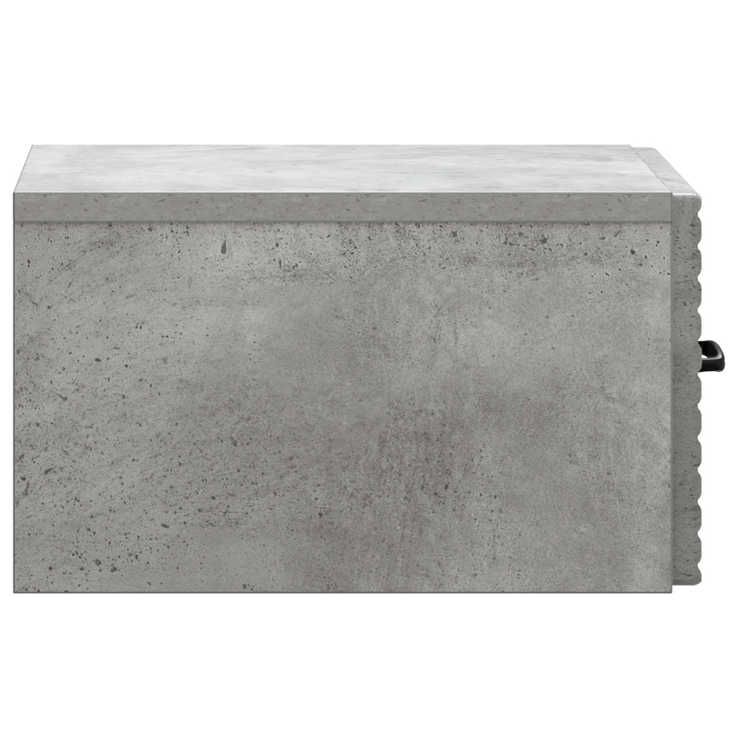 Mobiletto da notte a muro con cassetto 2 pcs Grigio Cemento | homemem39