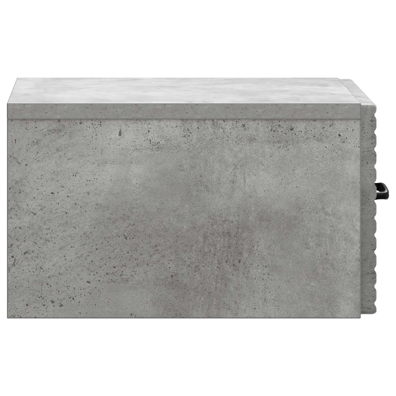 Mobiletto da notte a muro con cassetto 2 pcs Grigio Cemento | homemem39
