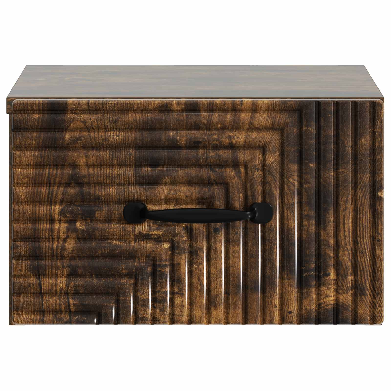 Mobiletto da notte a muro Rovere Fumo 34,5 x 33 x 20 cm | homemem39