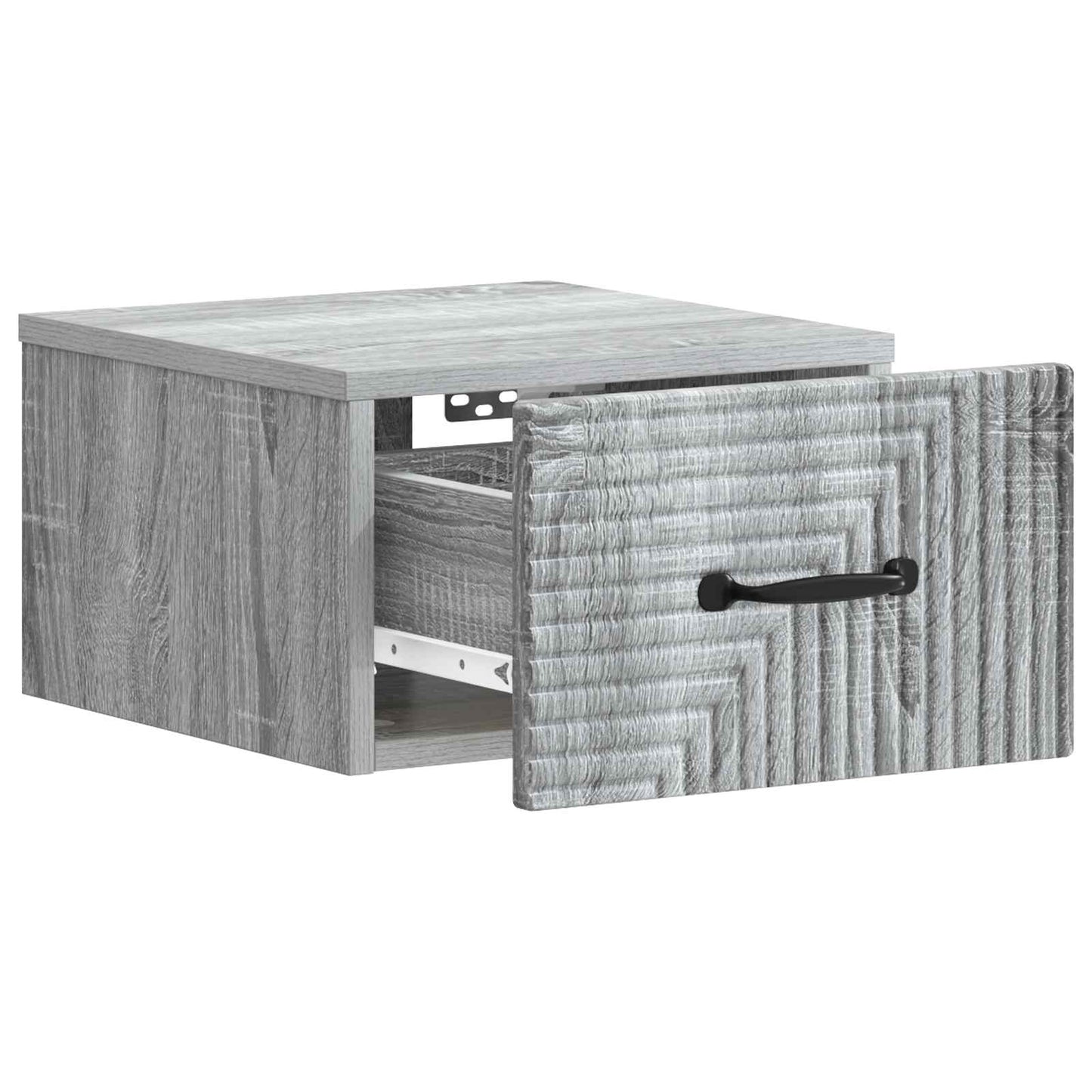 Mobiletto da notte a muro Grigio Sonoma 34,5 x 33 x 20 cm | homemem39
